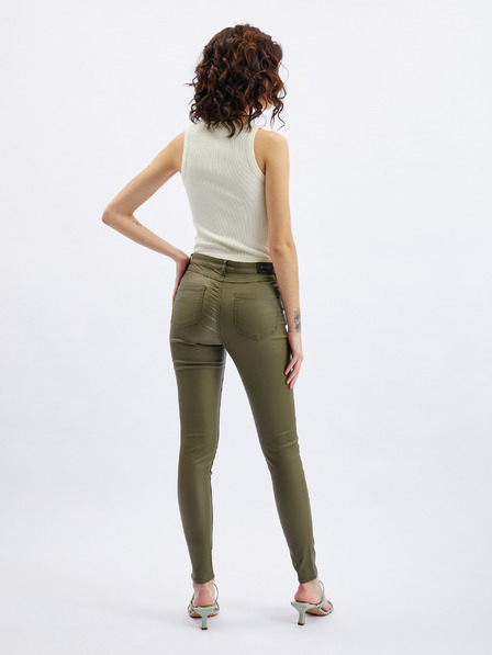 Orsay Kaki ženske skinny fit hlače ORSAY