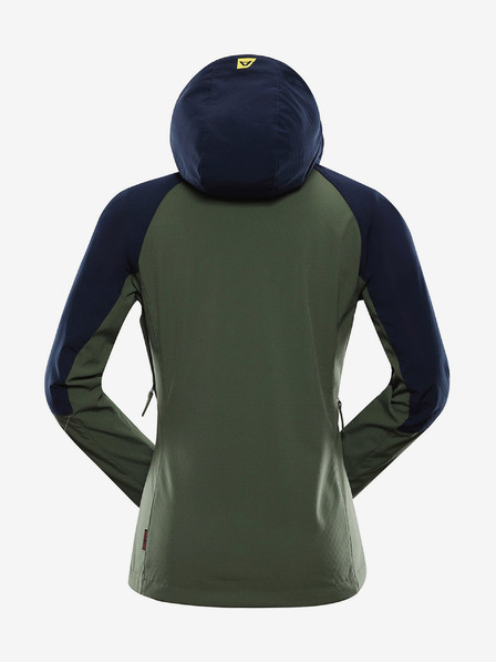 ALPINE PRO Ženska softshell jakna z membrano ALPINE PRO LANCA zelena
