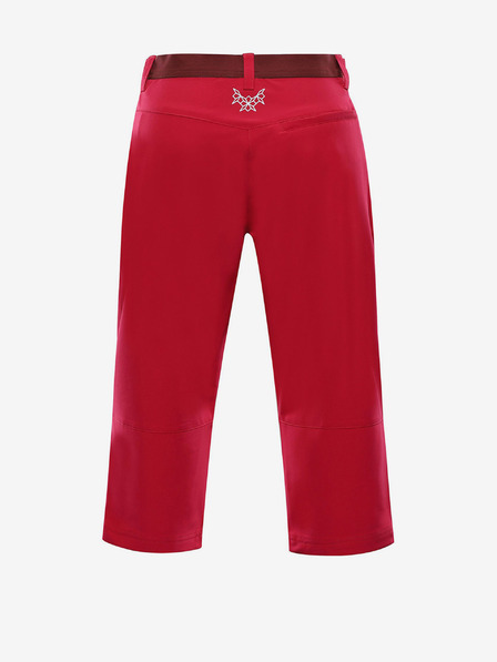 ALPINE PRO Ženske softshell kapri nogavice ALPINE PRO WEDERA roza