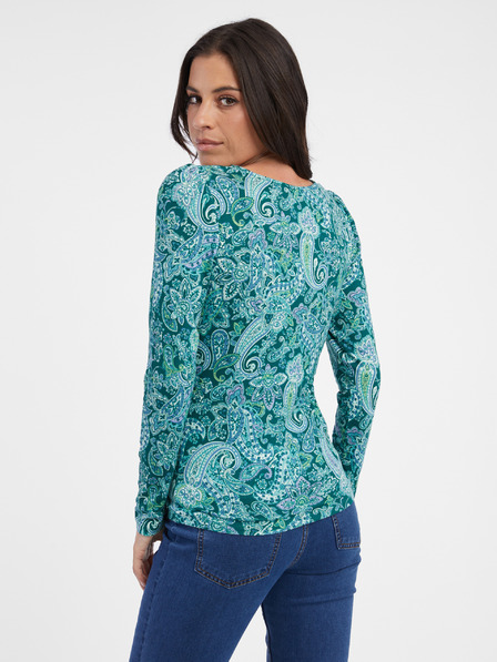 Orsay Turkizna ženska vzorčasta majica ORSAY