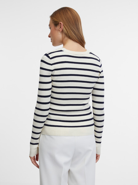 Orsay Krem ženska črtasta jopica ORSAY