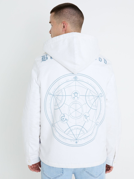 Celio Bela moška zimska jakna z umetnim krznom Celio Fullmetal Alchemist