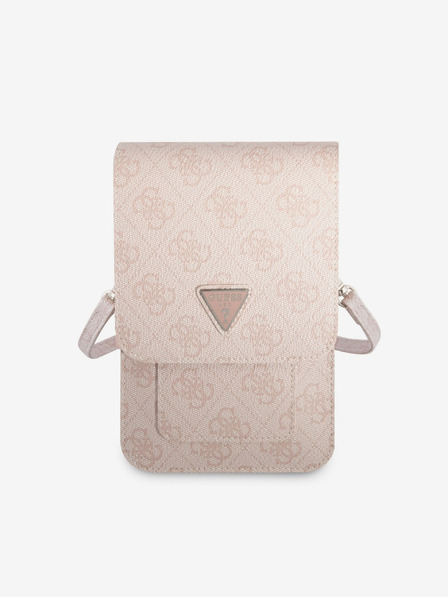 Guess Guess PU 4G Triangle Logo Torbica za Telefon Pink