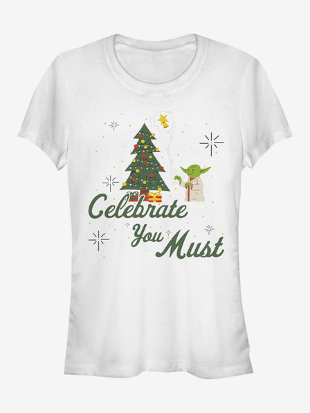 ZOOT.Fan Gospod Yoda - Celebrate You Must ZOOT. FAN Star Wars - ženska majica