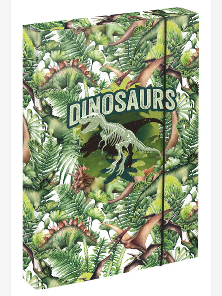 BAAGL Zelena šolska platnica za zvezek A4 Baagl Jumbo Dinosaur