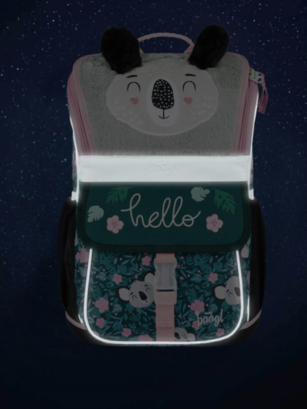 BAAGL Zelena šolska torba Zippy Baagl Baby Koala