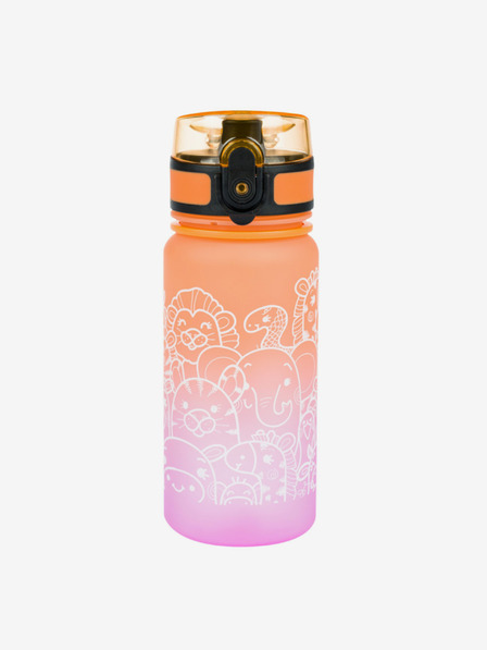 BAAGL Oranžna plastenka za pitje iz tritana Gradient Animals, 350 ml Baagl