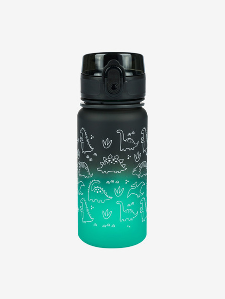 BAAGL Zelena tritanska steklenička za pitje z nagibom dino, 350 ml Baagl