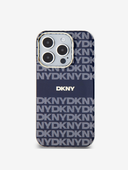 DKNY PC/TPU Repeat Pattern Tonal Stripe Magsafe Back Cover za iPhone 15 Pro Max Blue DKNY