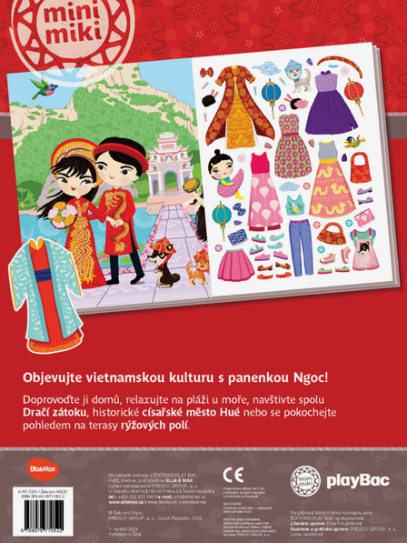 ELLA & MAX Šaty za NGOC ─ Knjiga nalepk