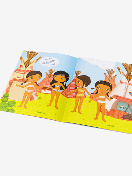 ELLA & MAX Obleke z vsega sveta - Knjiga nalepk