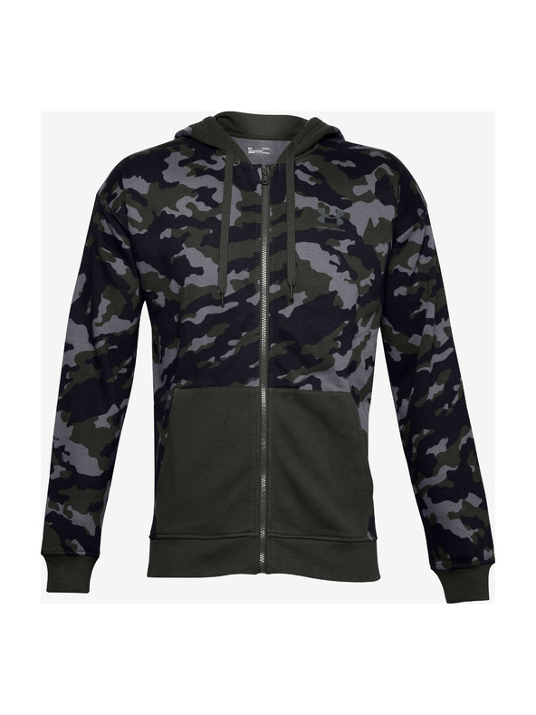 Under Armour Moški pulover Under Armour Rival Fleece Camo FZ