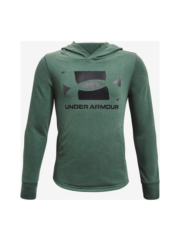 Under Armour Deški pulover Under Armour UA RIVAL TERRY HOODIE-GRN