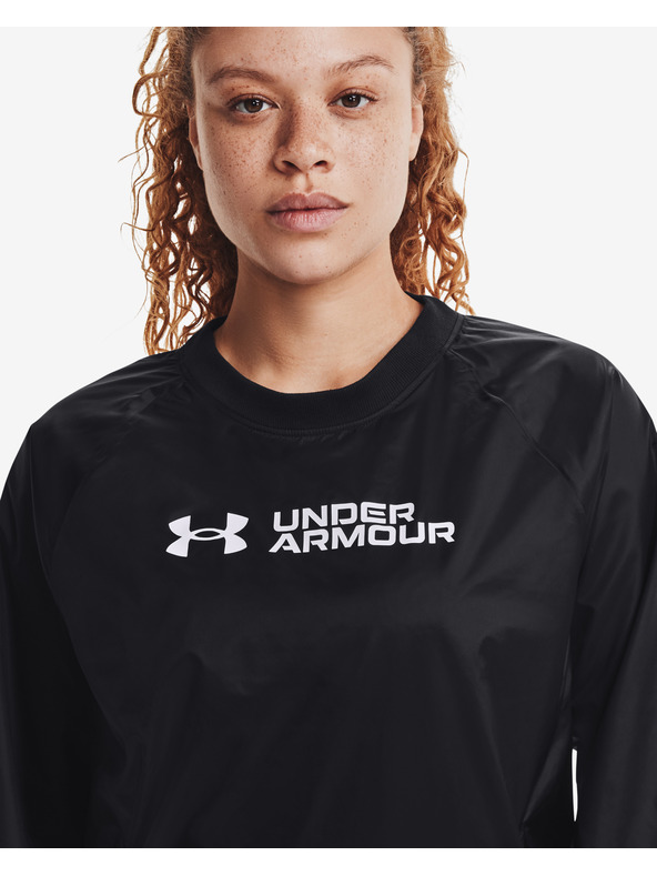 Under Armour Ženski pulover Under Armour Recover Storm Woven Shine Crew