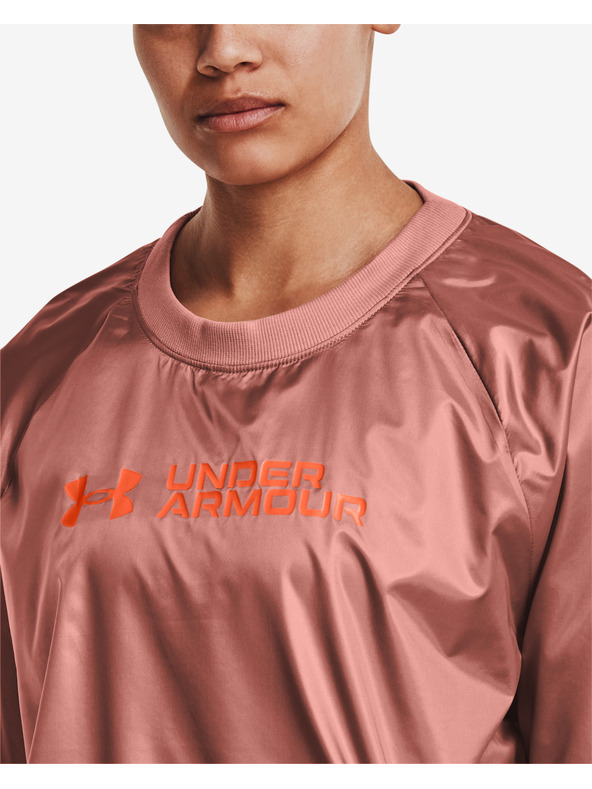 Under Armour Ženski pulover Under Armour Recover Storm Woven Shine Crew