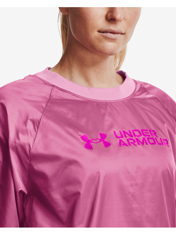 Under Armour Ženski pulover Under Armour Recover Storm Woven Shine Crew