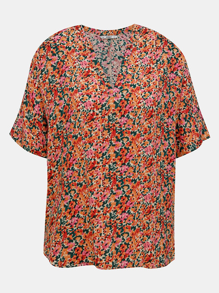 ONLY Roza in oranžna cvetlična ohlapna bluza ONLY Nova