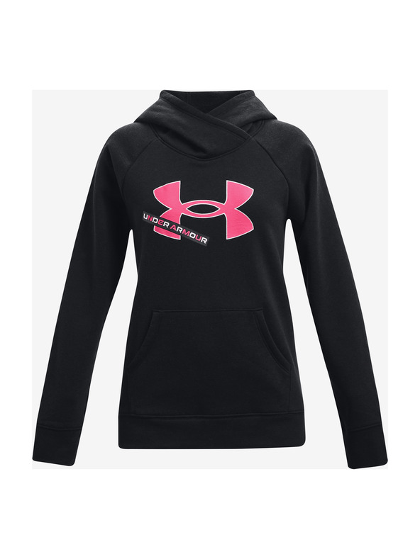 Under Armour Dekliški pulover Under Armour Rival Fleece Logo Hoodie-BLK