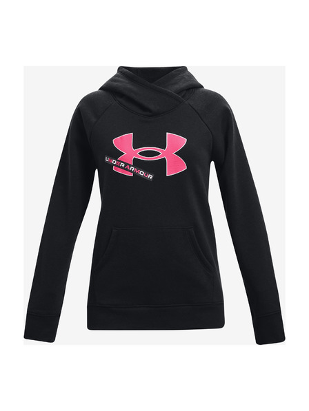 Under Armour Dekliški pulover Under Armour Rival Fleece Logo Hoodie-BLK