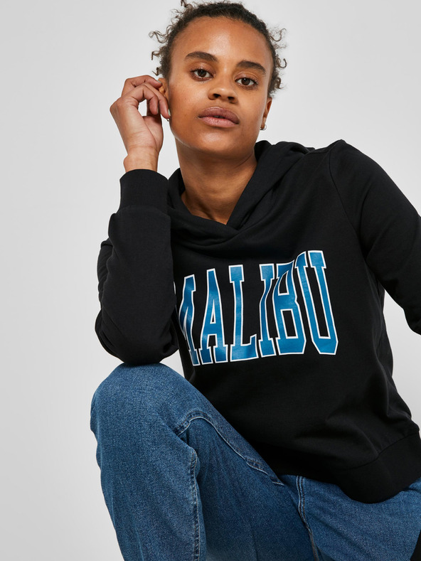 Noisy May Črna jopa s kapuco Noisy May Fame