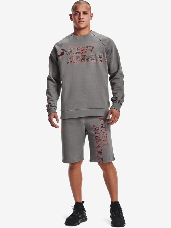 Under Armour Moški pulover Under Armour UA RIVAL FLC CAMO SCRIPT CRW
