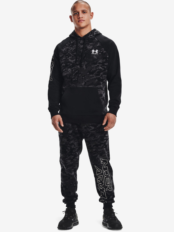 Under Armour Moški pulover Under Armour RIVAL FLC CAMO SCRIPT HD