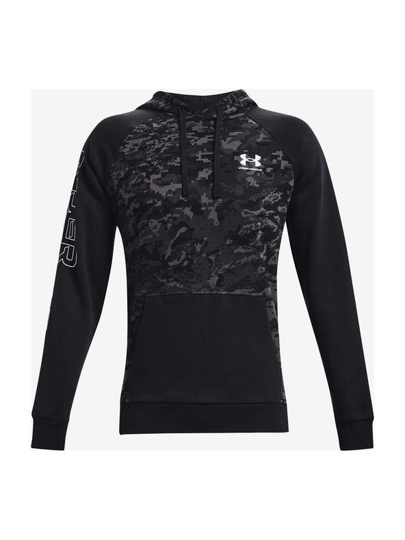 Under Armour Moški pulover Under Armour RIVAL FLC CAMO SCRIPT HD