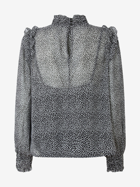 Pepe Jeans Bela in črna ženska vzorčasta bluza Pepe Jeans Anais