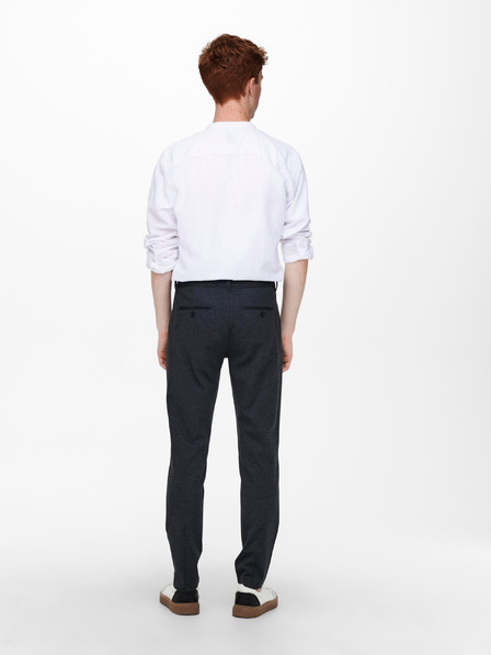 ONLY & SONS Temno modre moške hlače chino ONLY & SONS Mark