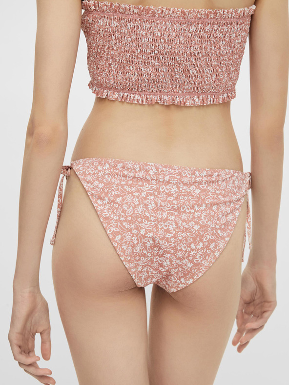 Pieces Roza cvetlični spodnji del kopalk Pieces Gaya