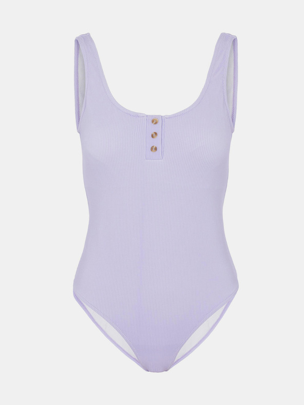 Pieces Svetlo vijolična majica z gumbi Pieces Nancy