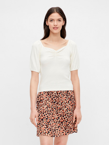 Pieces Kremasta vzorčasta bluza Pieces Lucy