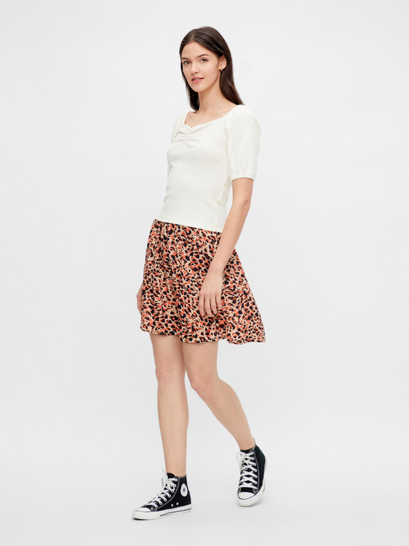 Pieces Kremasta vzorčasta bluza Pieces Lucy