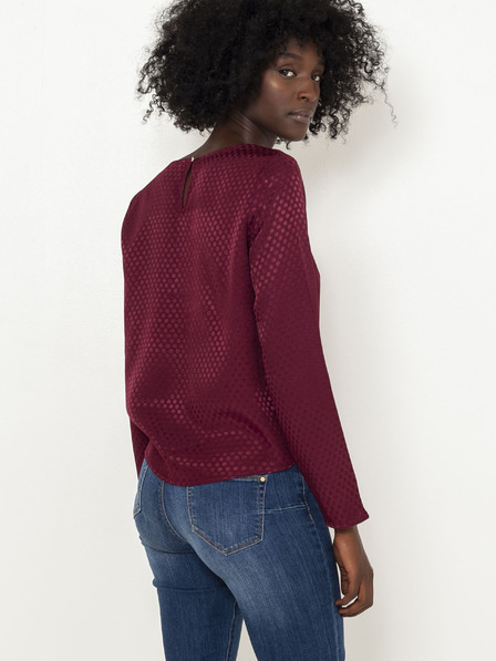 CAMAIEU Bordo bluza s kravatami CAMAIEU