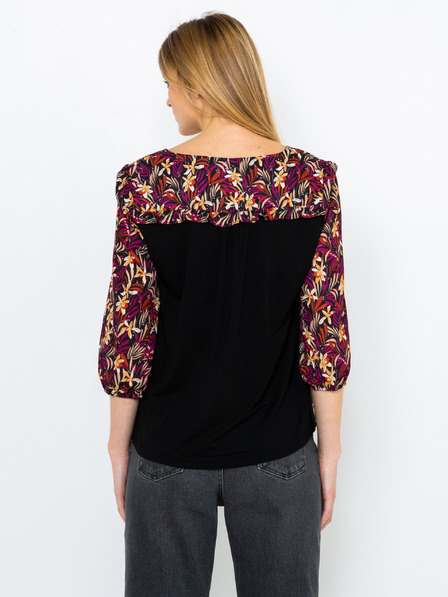 CAMAIEU Bordo cvetlična bluza CAMAIEU