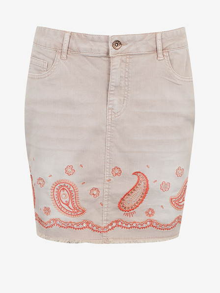 Desigual Desigual svetlo roza denim krilo