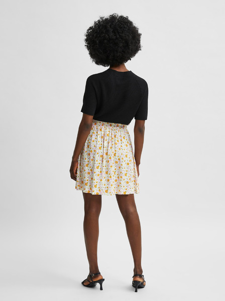 Selected Femme Rumeno-kremasto cvetlično krilo Selected Femme Milly