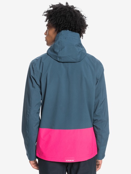 Quiksilver Rožnato-modra moška lahka jakna s kapuco Quiksilver Lizard Head