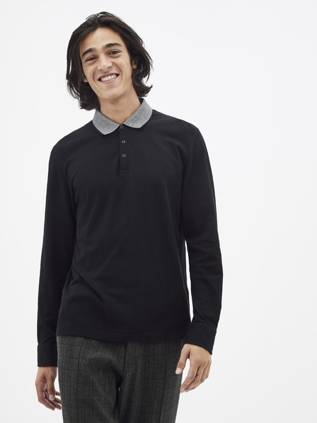 Celio Črna polo majica Celio Sessicoml