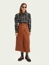 Scotch & Soda Temno modra ženska karirasta lahka jakna Scotch & Soda