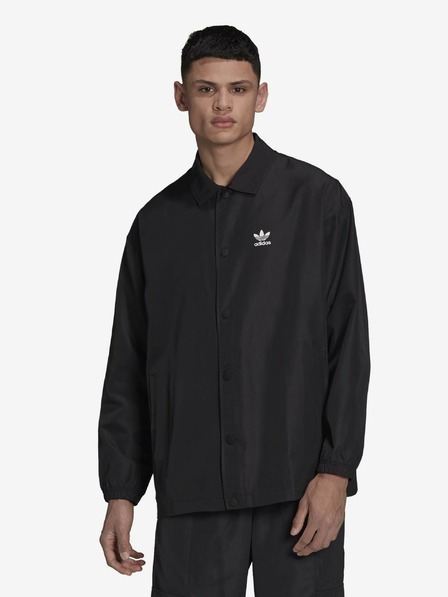 adidas Originals Črna moška lahka srajčna jakna adidas Originals Coach Jacket