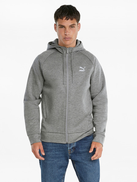 Puma Puma moška siva majica s kapuco