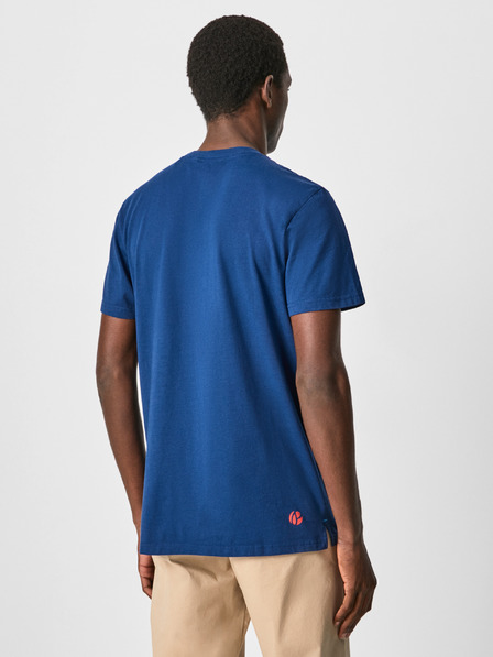 Pepe Jeans Pepe Jeans temno modra moška majica Agin