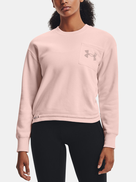 Under Armour Ženski pulover Under Armour Rival Fleece Mesh Crew