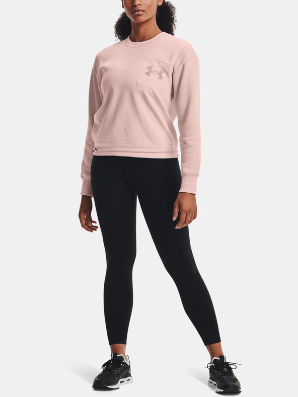 Under Armour Ženski pulover Under Armour Rival Fleece Mesh Crew