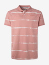 Pepe Jeans Roza moška črtasta polo majica Pepe Jeans Farrell