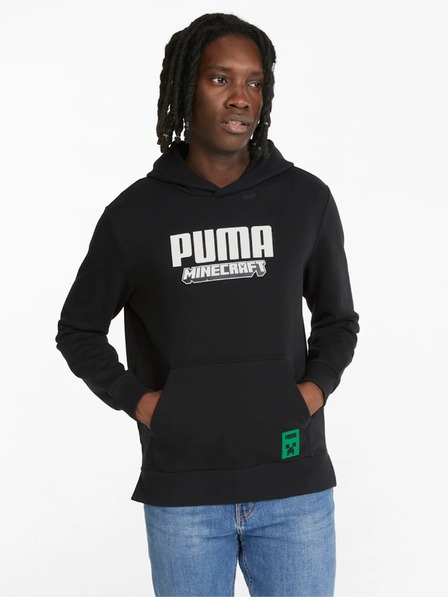 Puma Črna moška kapuca Puma x MINECRAFT