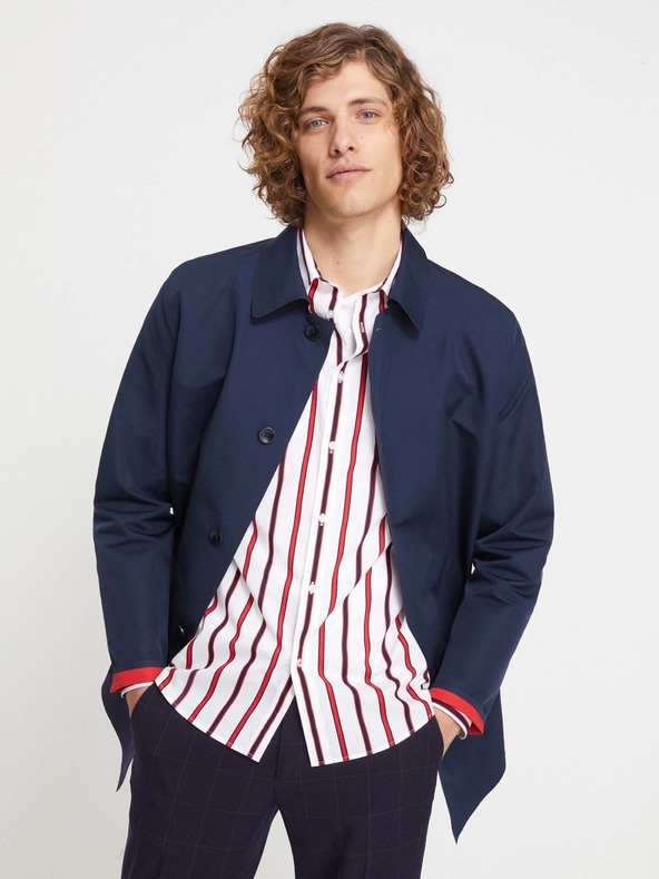 Celio Temno moder moški plašč Celio Nulaser