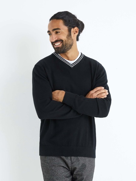 Celio Črn moški pulover Celio Beretro