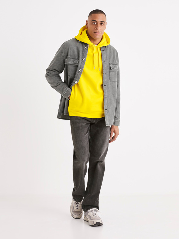 Celio Siva moška majica iz džinsa Celio Battery